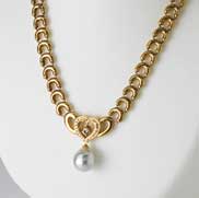 パールデザインペンダント【南洋真珠】