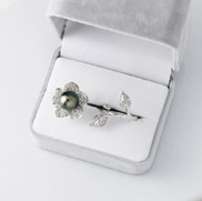 パールリング【南洋黒真珠】